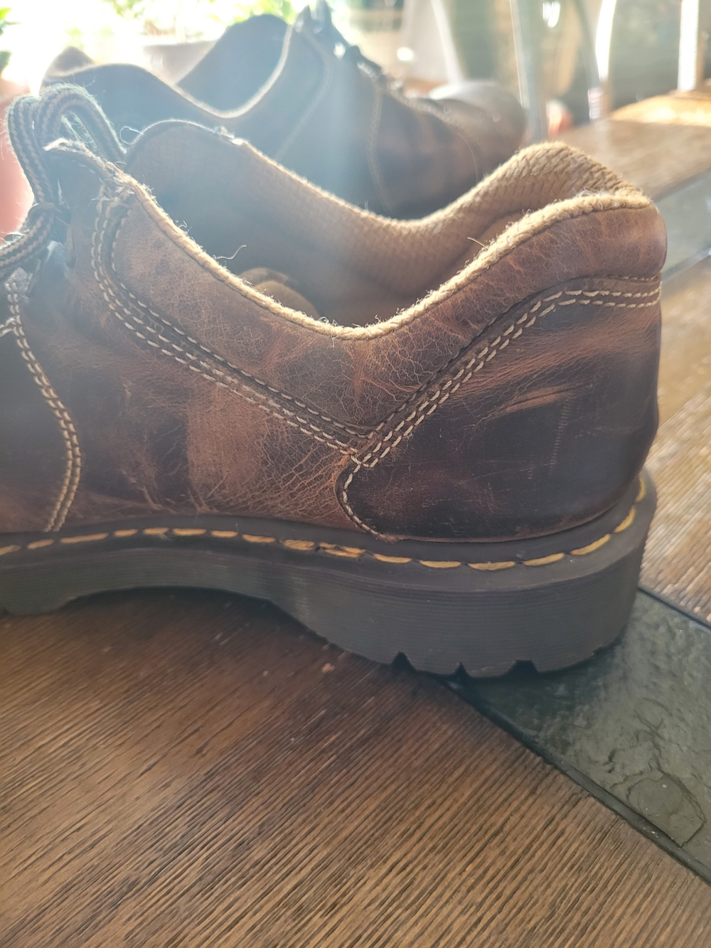 Mens Doc Martens 10940 Brown Leather Chunky Shoes - Picture 9 of 16